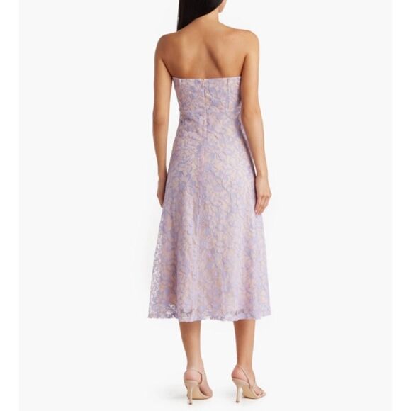 Nordstrom NWT Emma Strapless Lace Midi Dress size XL - Picture 2 of 4